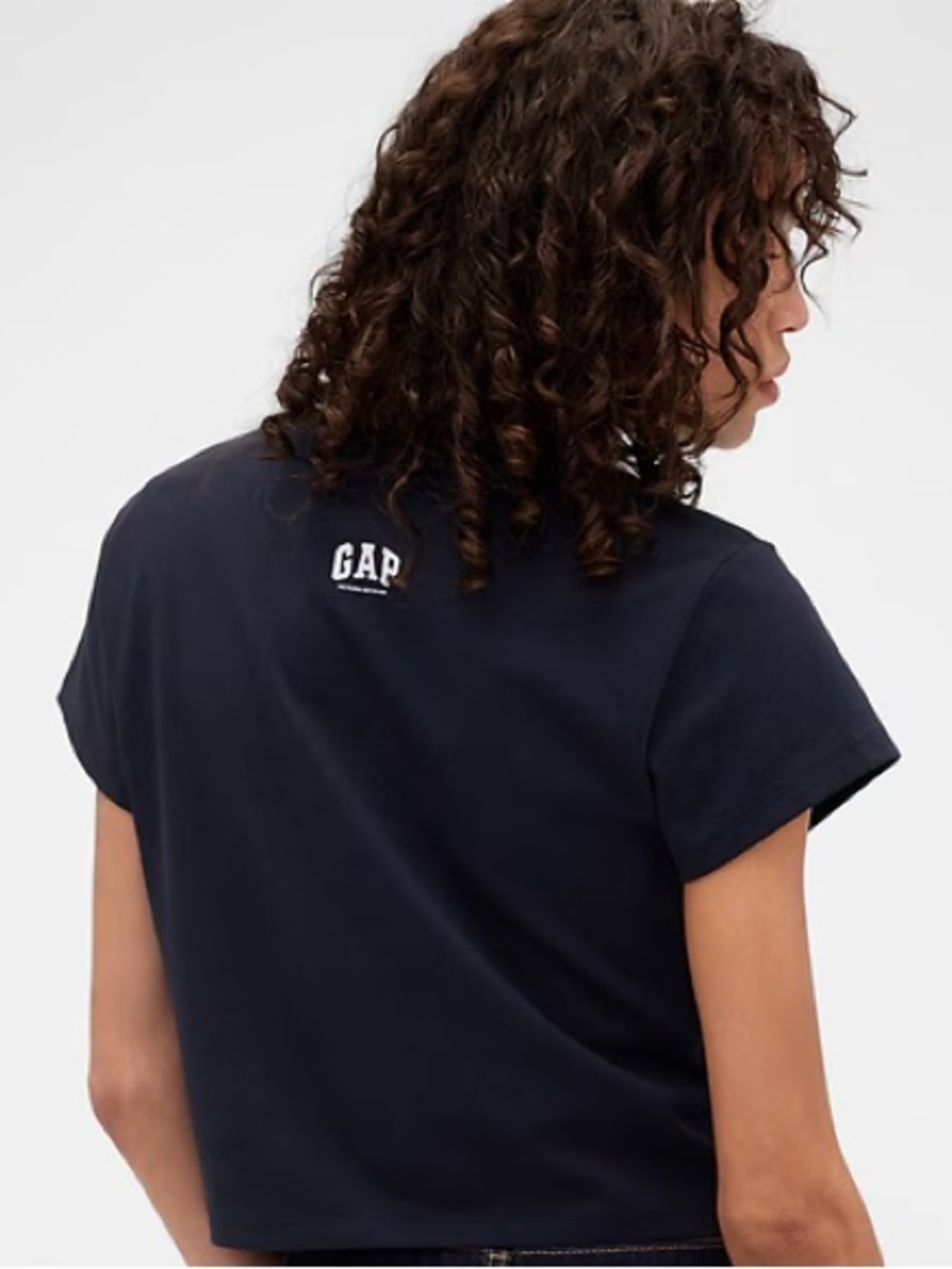 🔥🔥NWT (SMALL) Gap x Victoria Beckham Organic Cotton Logo Crop 📦Ready To SHIP📦
